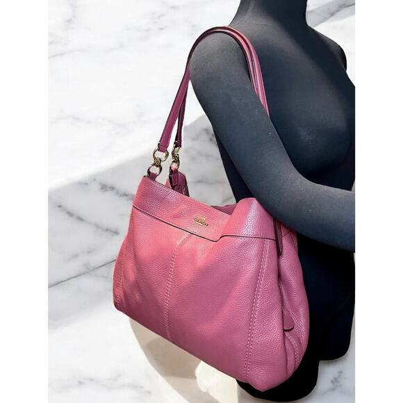 Coach F28997 Lexy Pebble Leather Shoulder Bag - Picture 8 of 11